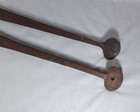 Antique Rustic Primitive Wrought Iron Forged Barn Door Strap Hinges 30 