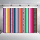 7x5ft Vinyl Color Stripe Photo Background For Mexican Fiesta 7x5ft  Clear 