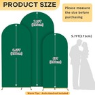 Green Spandex Arch Cover Set 3pc 6-7 2ft Wedding Party Decor  r01
