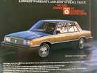 1984 Dodge Aries K  Print Ad Best 6-passenger Car