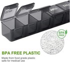 2 Pack Weekly Pill Organizer 1 Time A Day-travel Pill Box 7 Days  Medicine  Case
