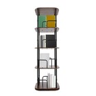 4-tier Rotating Bookshelf  Book Storage Shelf  Floor Standing Rotating Bookshelf