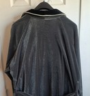 Christian Dior Vintage Monsieur Robe Gray black Velvet Os One Size Usa