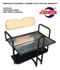 Rear Flip Seat Kit For Club Car Golf Cart Precedent tempo W t Grab Bar  buff 