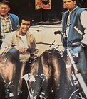 Vintage Original 1976 Cycle Fonz Happy Days Motorcycle Poster Henry Winkler   