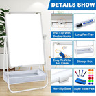 Dry Erase White Board With Stand Double Sided 36 x24  Magnetic U Standing Easel