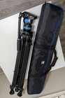 Sirui Sh25 Aluminum Video Tripod With Fluid Head - Black - Cam Plate - Soft Case