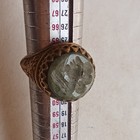 Very Rare Engraved Bronze Ring     Amazing Antique-style Design