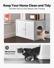 Vevor 27 6 In Hidden Cat Litter Box Enclosure Furniture With Storage Shelves