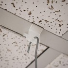 20pk Ceiling Grid Clips W  12  Hooks  Snap-on  3 16  Hole  Holds Signs  Ready 