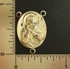 Vintage Rosary Center Religious Holy Catholic Jesus Virgin Mary Jesus