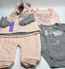 Girls Size 3m Cute 4-piece Disney Baby Minnie Mouse Set Outfit Zip-up Hoodie