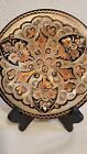 Vintage 1940s Turkish Copper Etched Artisan Hand Made Tray Middle Eastern