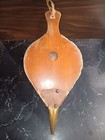 Working Vintage Fireplace Bellows - Wood  Leather   Brass - Use Or Decorate 17 