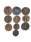 lot Of 10  Assorted Roman Late Empire Bronze Coins