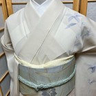 5477  Japanese Kimono Only Sold Vintage Womens Silk Fabric Robe Summer Kimono