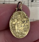 Antique French Art Nouveau Gold-filled Jesus Medal Signed Tairac C1912