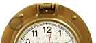 12 In Antique Nautical Navigation Marine Ship Porthole Brass Wall D  cor Clock