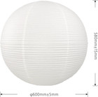 Large 23inch White Round Paper Lamp Shade chinese Lanterns pendent Paper Lantern