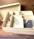 Vintage Singer Sewing Machine Accessories Box With Attachments Beige Plastic