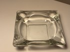 Clear 4  X 4  Square Glass Cigarette Cigar Ashtray