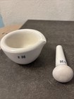 Vintage Coors Usa Porcelain Mortar And Pestle Apothecary Lab Pharmacy