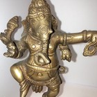 Antique Ganesha Statue Bronze 11    Tall Hindu Rare
