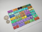 Various Designs Set Of 70 Pcs Etched Dichroic Glass  ea15  Coe 90 Fusing Supply