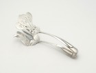 Black Star   Frost Sterling Silver Asparagus 9  Serving Tongs Heavy 221 Grams
