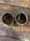 Set Of 2 Vtg Or Antique  victorian   Silverplate Etched Floral Napkin Rings