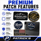 Custom Embroidered Patches Personalized Logo Iron On Sew On Patch
