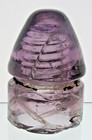 Old Insulator Cd133 4 - Unmarked - Purple Womrser Style  fire Survivor 