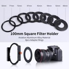 K f 100mm Metal Filter Holder  8 Filter Adapter Ring 49 52 58 62 67 72 77 82mm