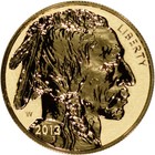 2013-w American Gold Buffalo Reverse Proof  1 Oz   50