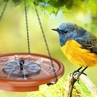 Hanging Solar Bird Bath Fountain Bowl For Outdoor Garden Backyard Patio Lawn