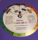 1977 Grumbacher Artists Color Computer Double Sided Color Harmony Wheel 9 25 