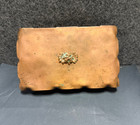 Vintage Drumgold Copper Box Art Deco Brass Rose Medallion Hand Wrought Cali