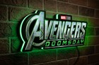 Avengers  Doomsday Logo Led 3d Lightbox     Custom Wall Decor