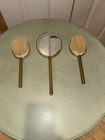Antique Vanity Set  Hand Mirror  Brushes Victorian Lady Photo