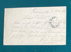 1900 Western Australia 1  d Postal Card Used Fremantle To Sydney Coffee Palace