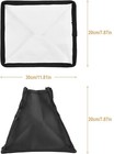 Lightweight Foldable Flash Softbox Diffuser Replace For Sony For Canon For Nikon