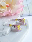 Flower Earrings Floral Dangle Earrings Garden Party Earrings Boho Earrings