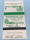 Vintage Matchbook Cover Valleywood Golf Club   Swanton ohio  Gmg