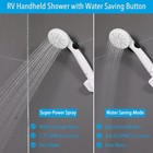 Rv Shower Head With Hose And On Off Switch  trickle   Water Saving High White 