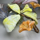 Rare Cavalier Glass Glass Flowers Floral Arrangement Wrapped Wire