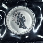 2000 Canada 1 Ounce Silver  5 Maple Leaf Rev Proof Year Of Dragon Privy - Sea   