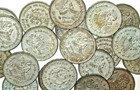      10 Large Silver Mexico Un Peso Coins        Last Of The Mexican Silver Dollars 