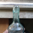 1870s Applied Lip Aqua Unembossed Porter Or Square Shoulder Soda Bottle
