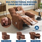 Oversized Massage Recliner Chair W heat   Lumbar Support Electric Power Recliner