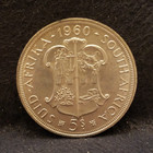 1960 South Africa Silver 5 Shillings  Union Commemorative  Ch Unc  Km-55  sa9 